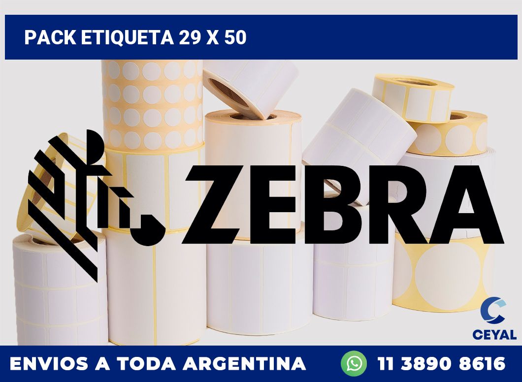 pack etiqueta 29 x 50
