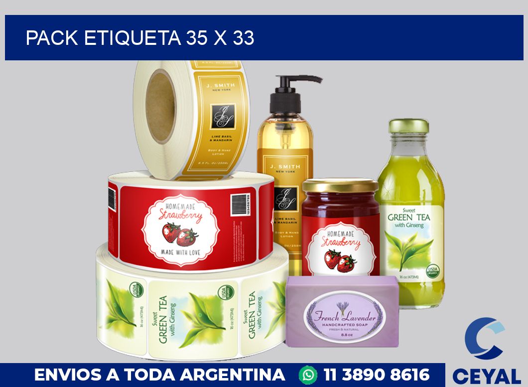 pack etiqueta 35 x 33