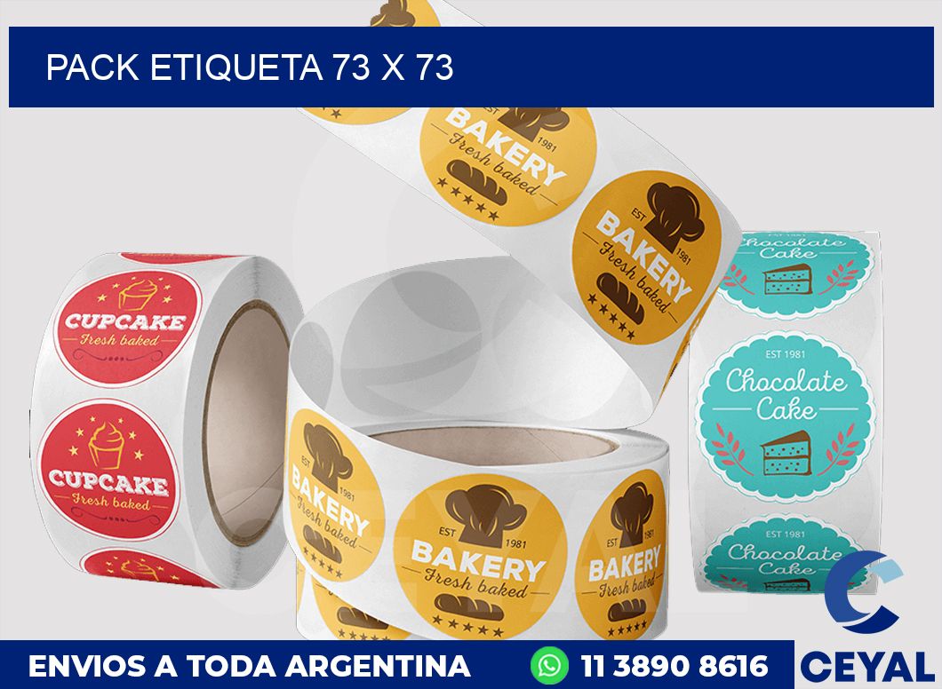 pack etiqueta 73 x 73