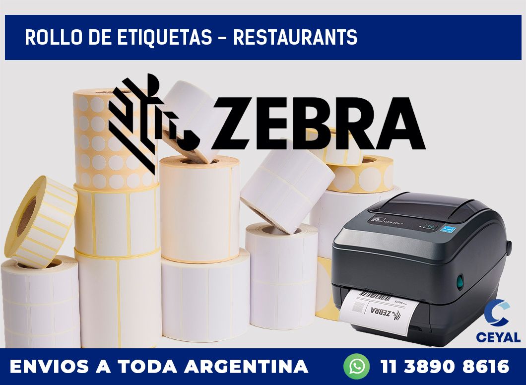 rollo de etiquetas – Restaurants