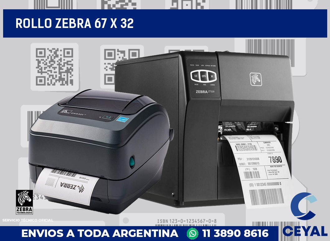 rollo zebra 67 x 32