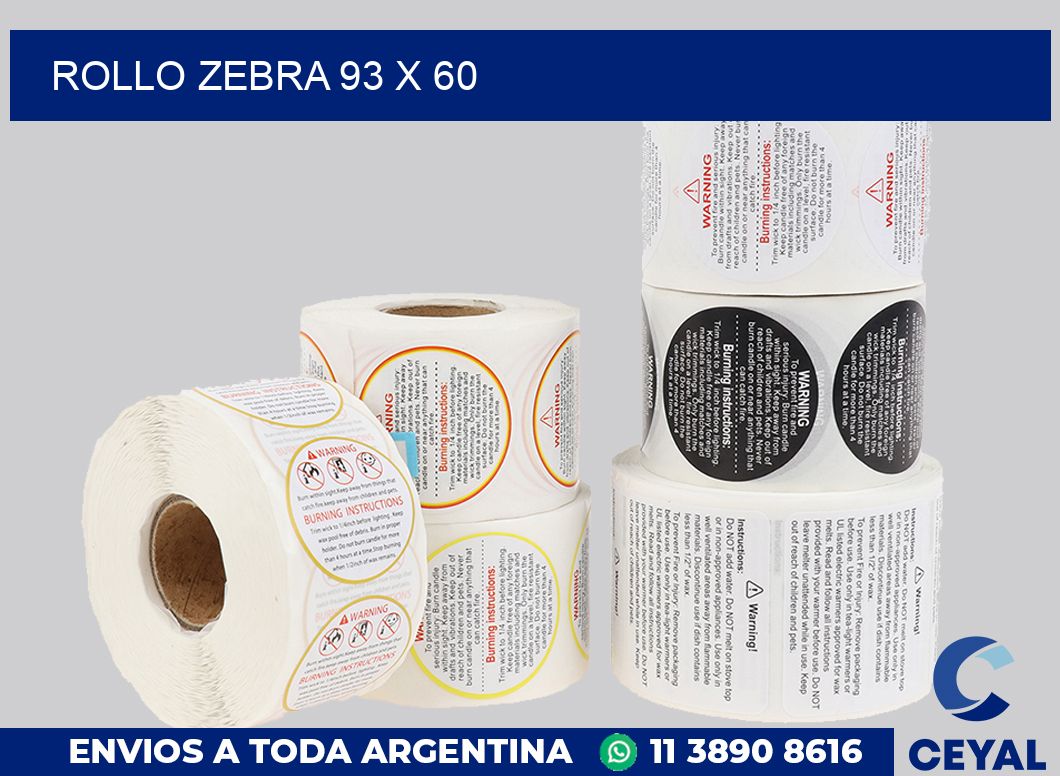 rollo zebra 93 x 60