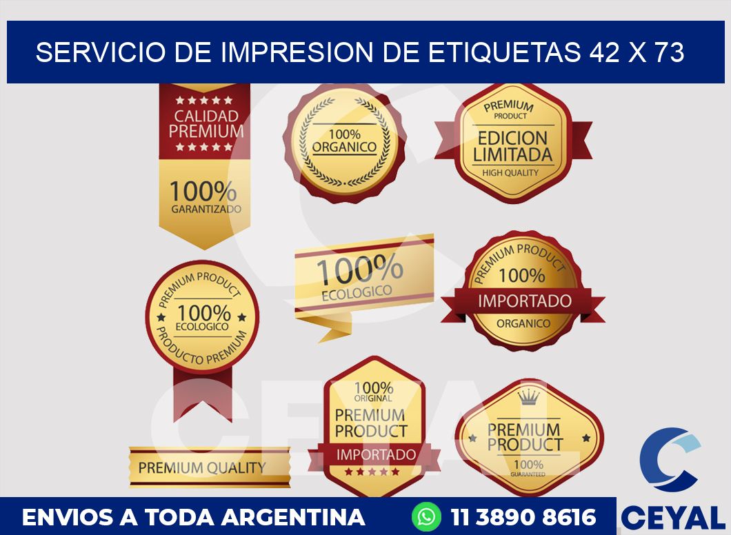servicio de impresion de etiquetas 42 x 73