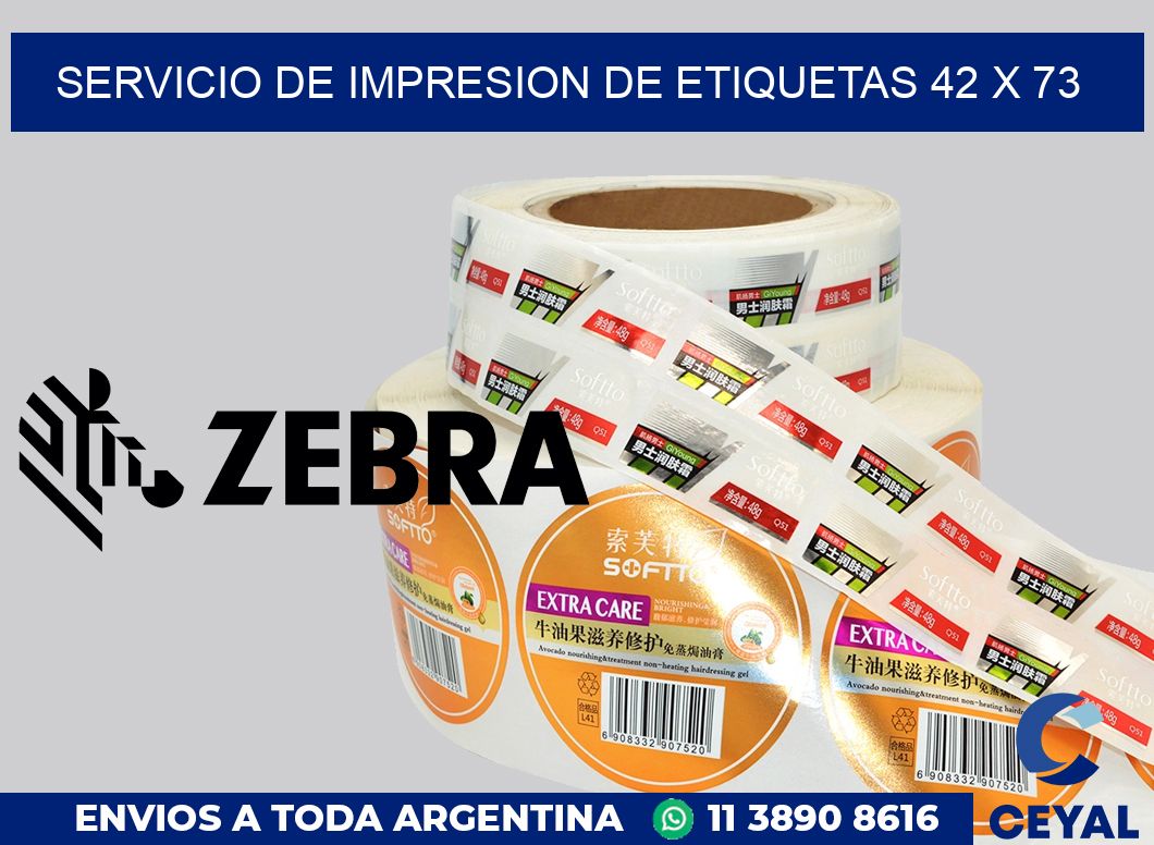 servicio de impresion de etiquetas 42 x 73