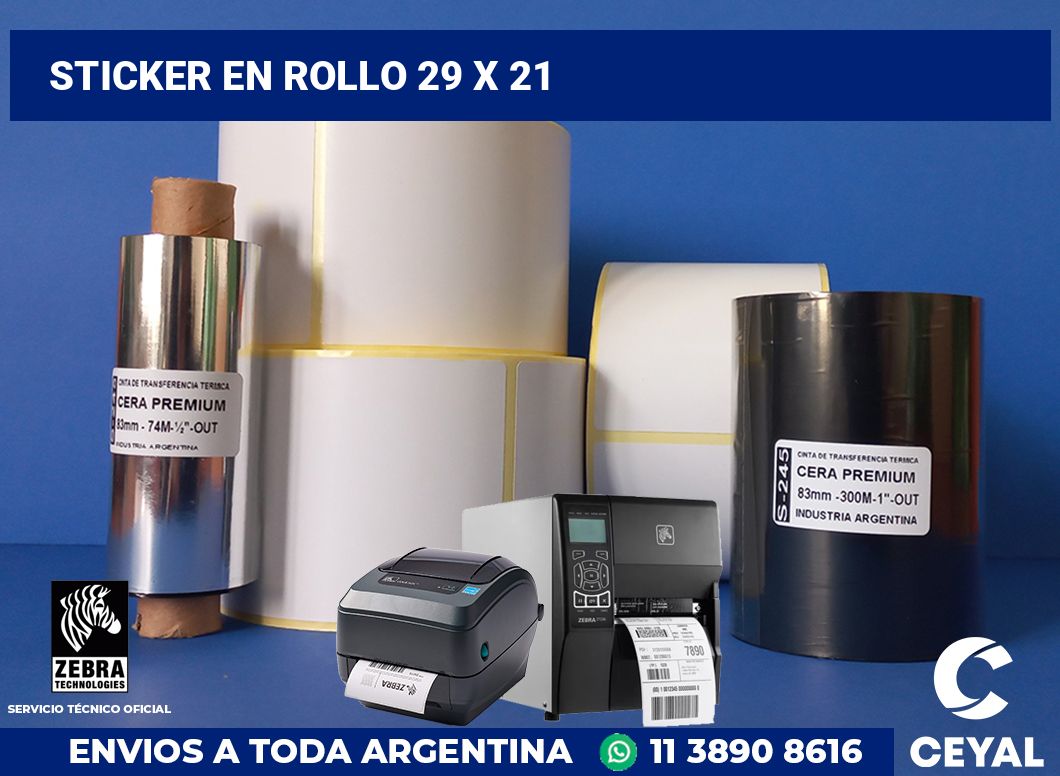 sticker en rollo 29 x 21