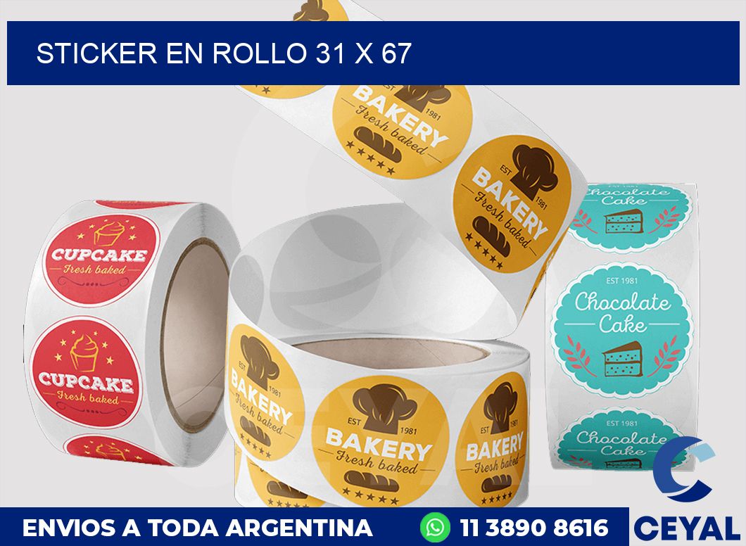 sticker en rollo 31 x 67