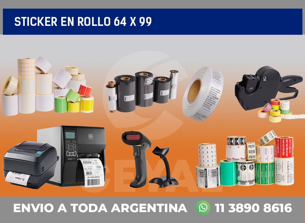 sticker en rollo 64 x 99