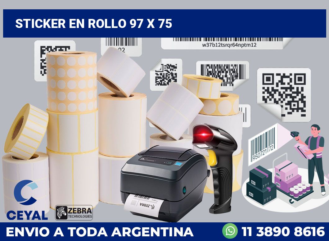 sticker en rollo 97 x 75
