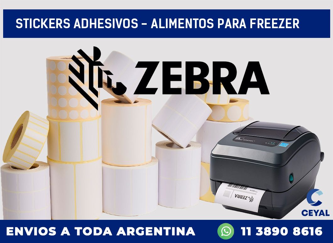 stickers adhesivos – alimentos para freezer