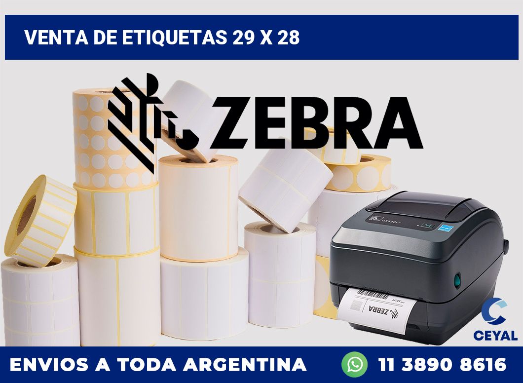 venta de etiquetas 29 x 28