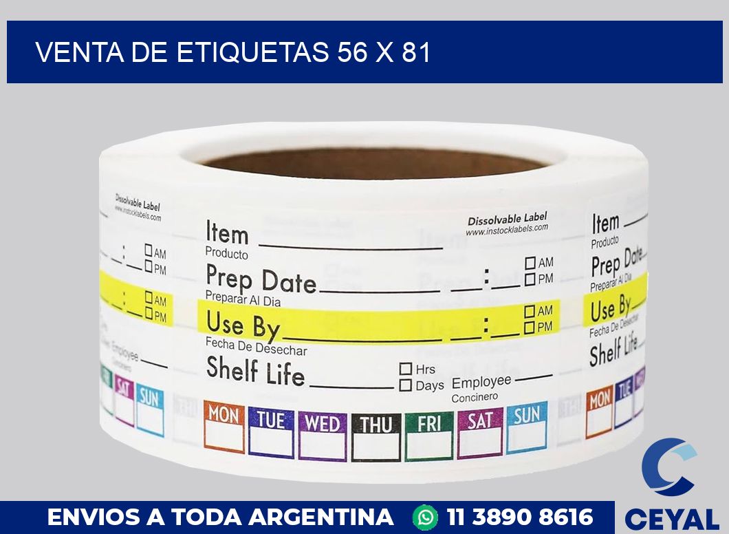 venta de etiquetas 56 x 81