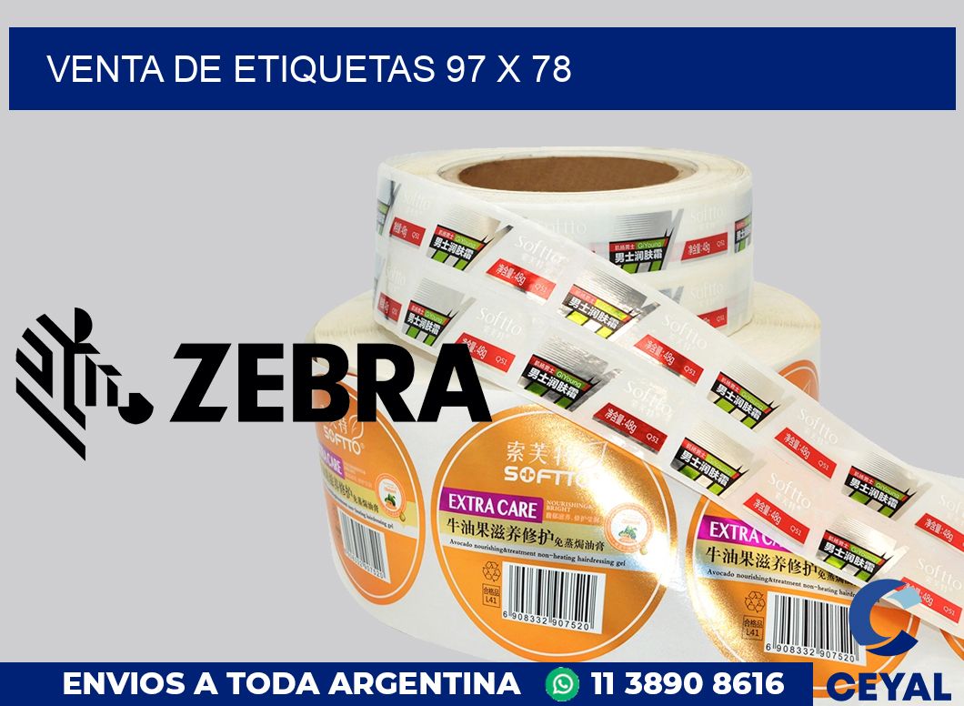 venta de etiquetas 97 x 78
