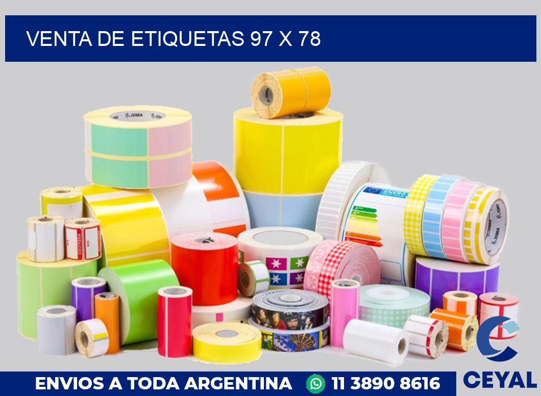 venta de etiquetas 97 x 78
