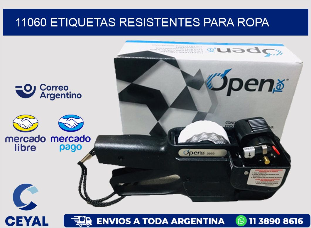 11060 Etiquetas resistentes para Ropa