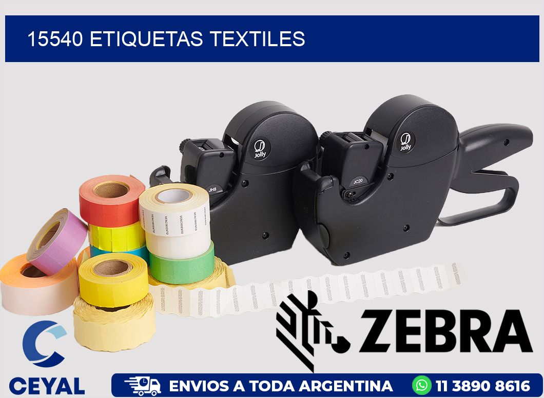 15540 etiquetas textiles
