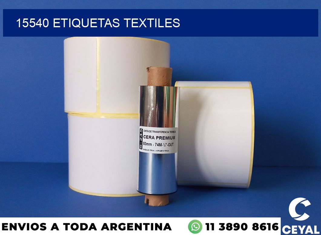 15540 etiquetas textiles