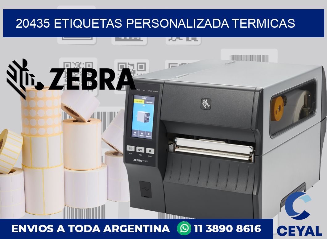 20435 etiquetas personalizada termicas