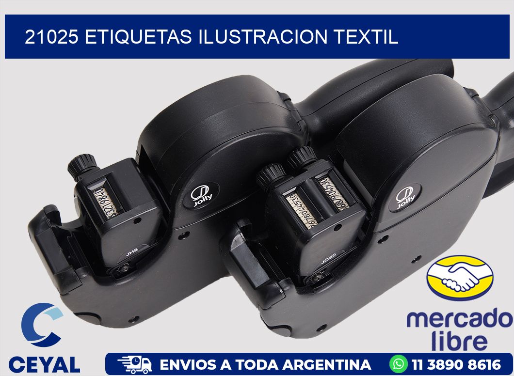 21025 etiquetas ilustracion textil