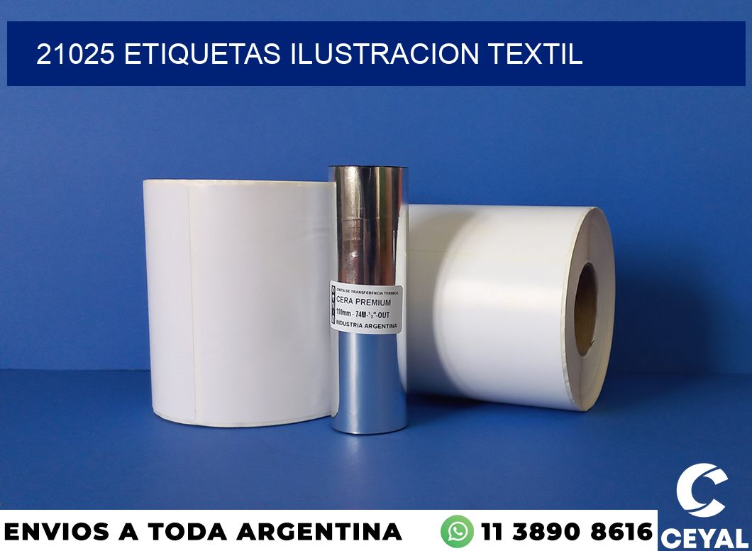 21025 etiquetas ilustracion textil