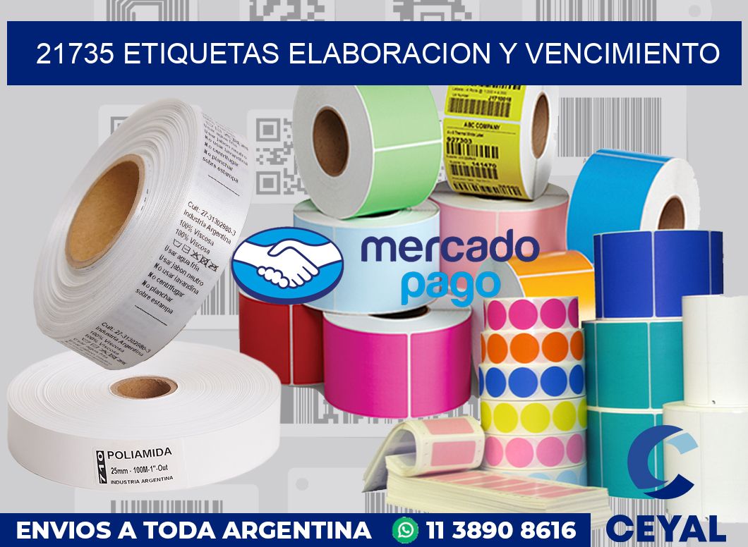 21735 Etiquetas elaboracion y vencimiento