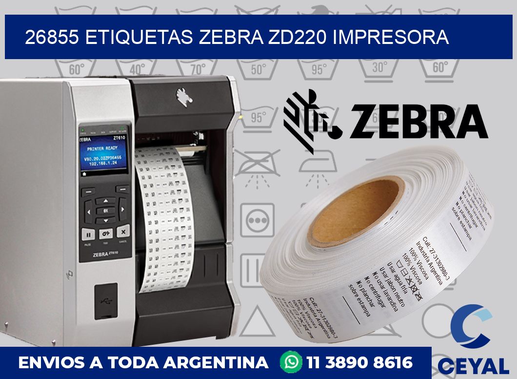 26855 etiquetas Zebra zd220 impresora