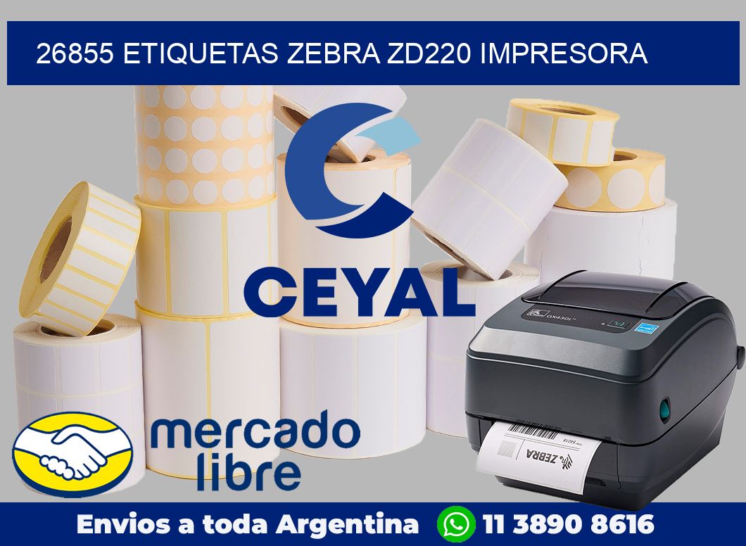 26855 etiquetas Zebra zd220 impresora