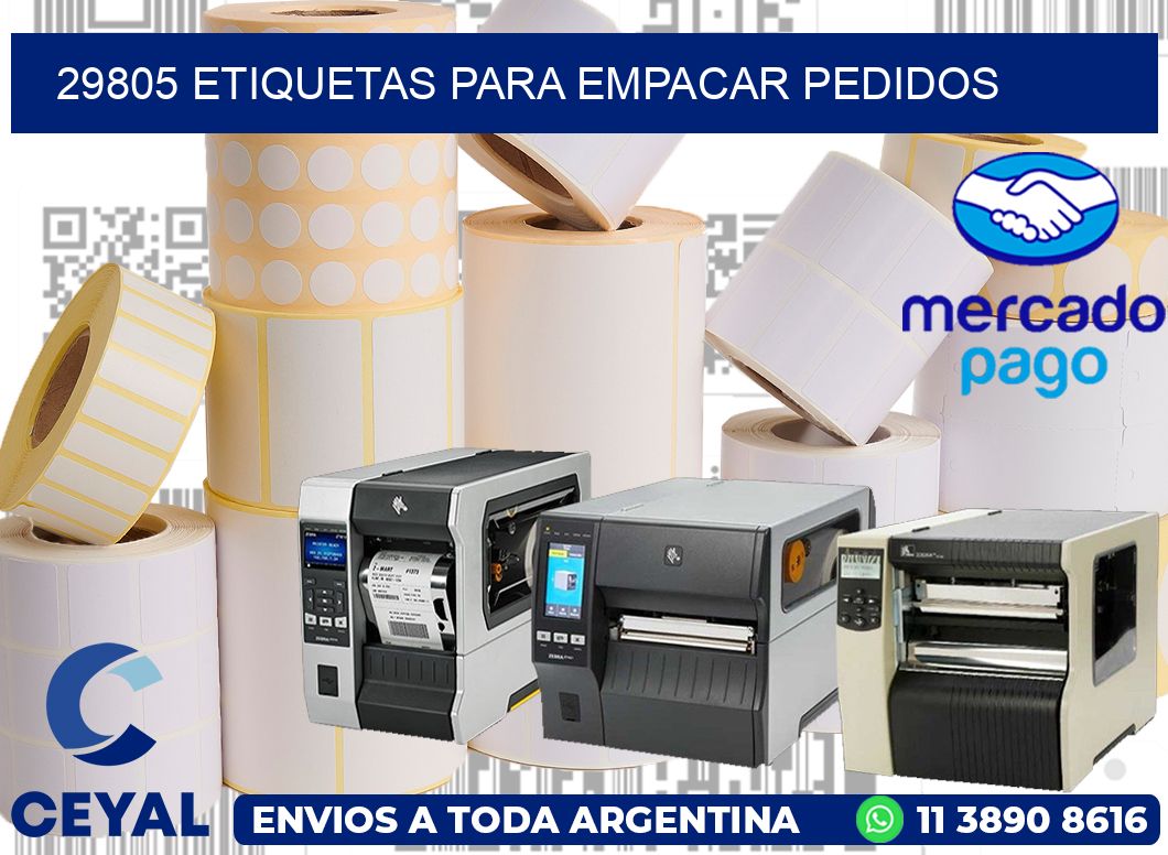 29805 etiquetas para empacar pedidos