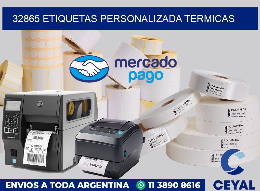 32865 etiquetas personalizada termicas
