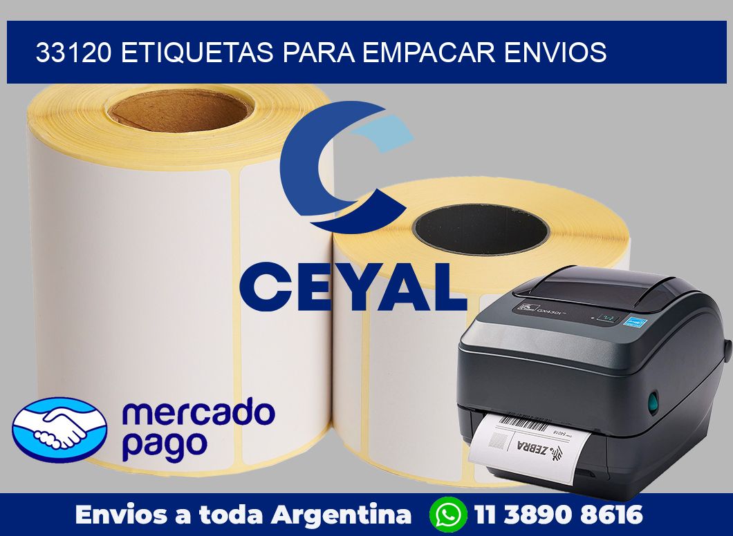 33120 Etiquetas para empacar envios