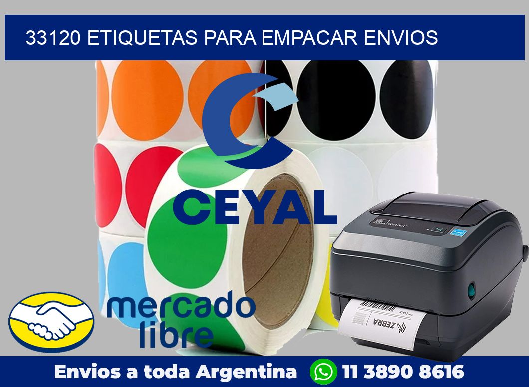 33120 Etiquetas para empacar envios