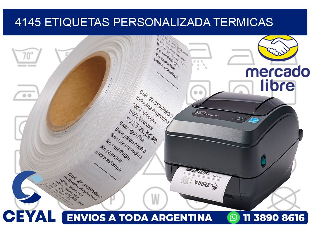 4145 etiquetas personalizada termicas