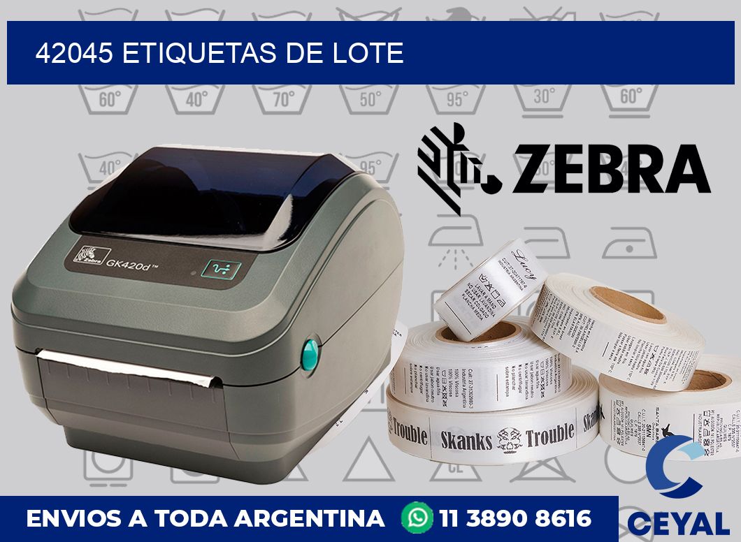 42045 Etiquetas de lote