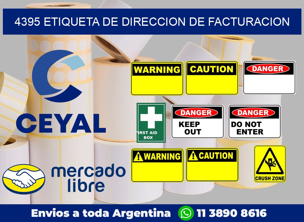 4395 Etiqueta de direccion de facturacion