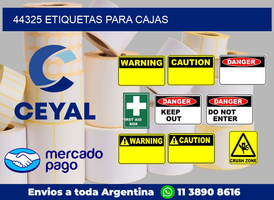 44325 Etiquetas para cajas