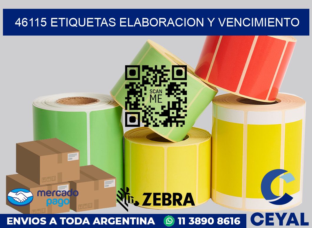 46115 Etiquetas elaboracion y vencimiento