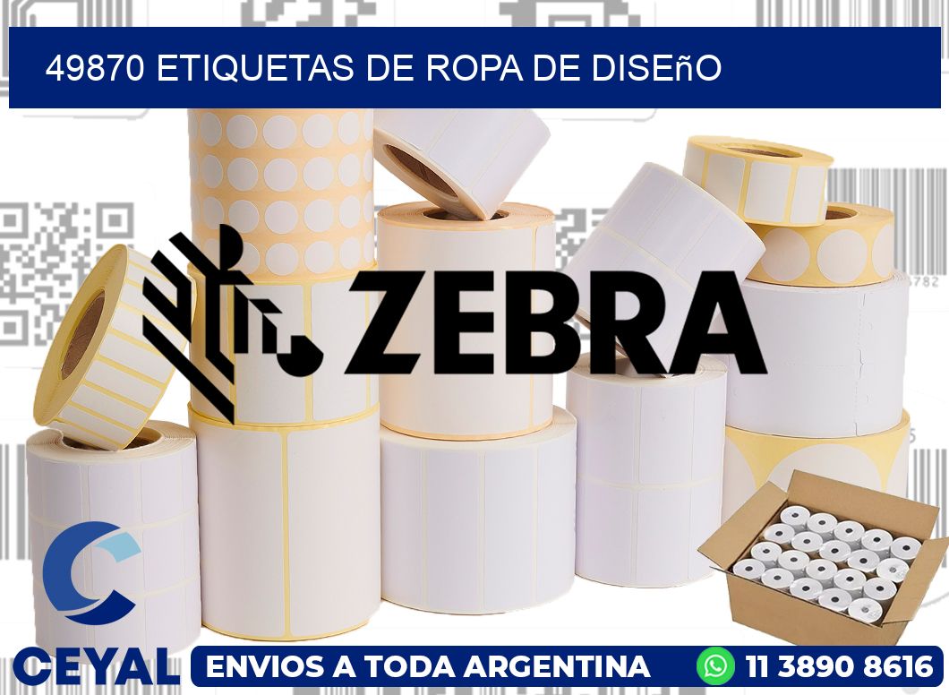 49870 Etiquetas de ropa de diseño