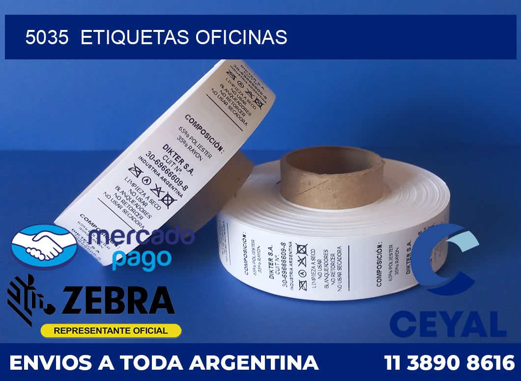 5035  Etiquetas oficinas