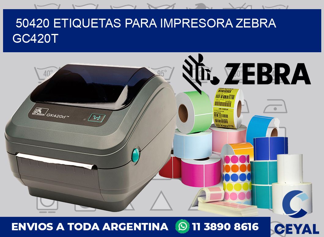 50420 etiquetas para impresora zebra GC420T