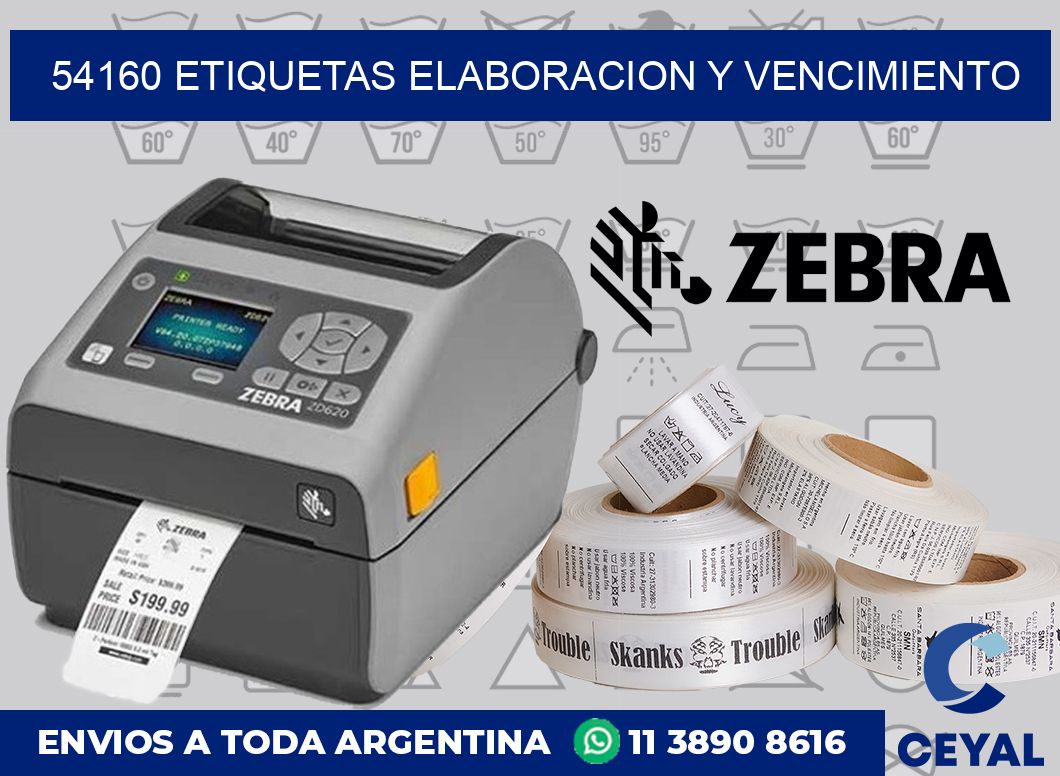 54160 Etiquetas elaboracion y vencimiento
