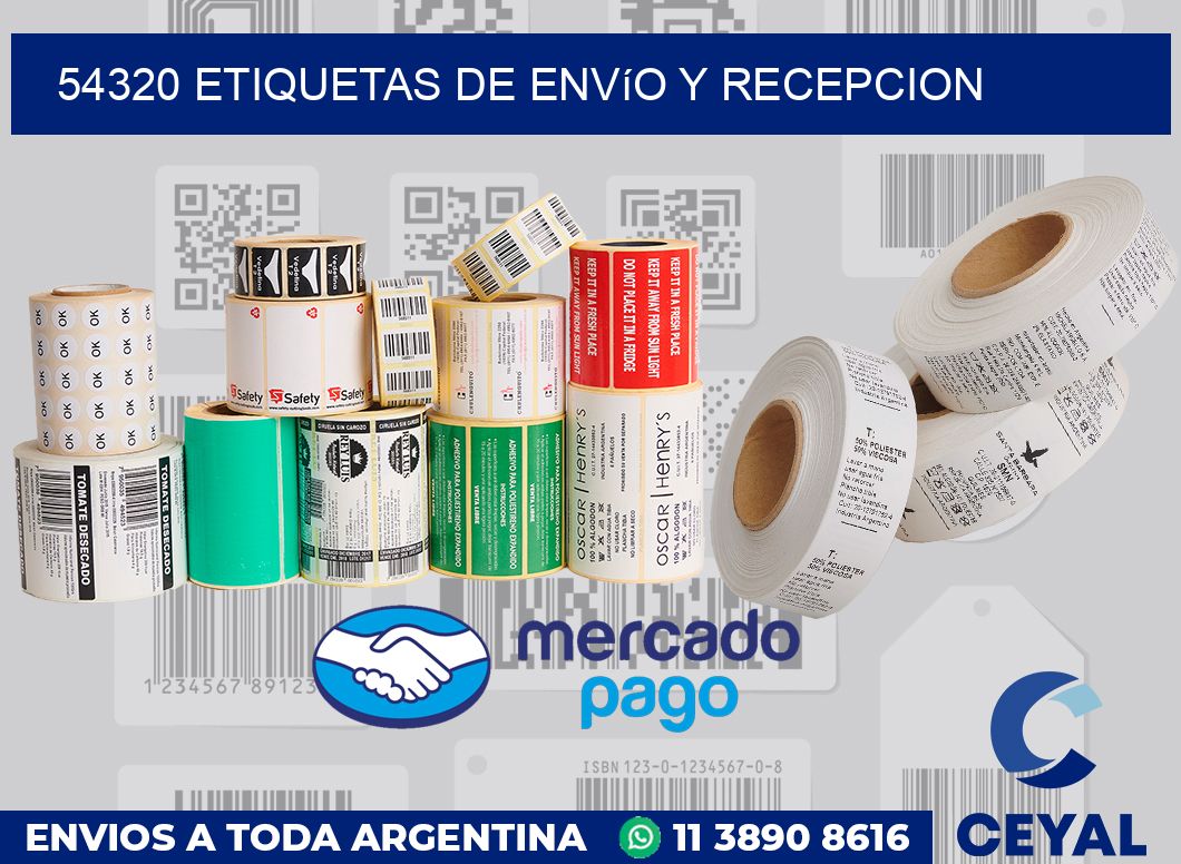 54320 Etiquetas de envío y recepcion