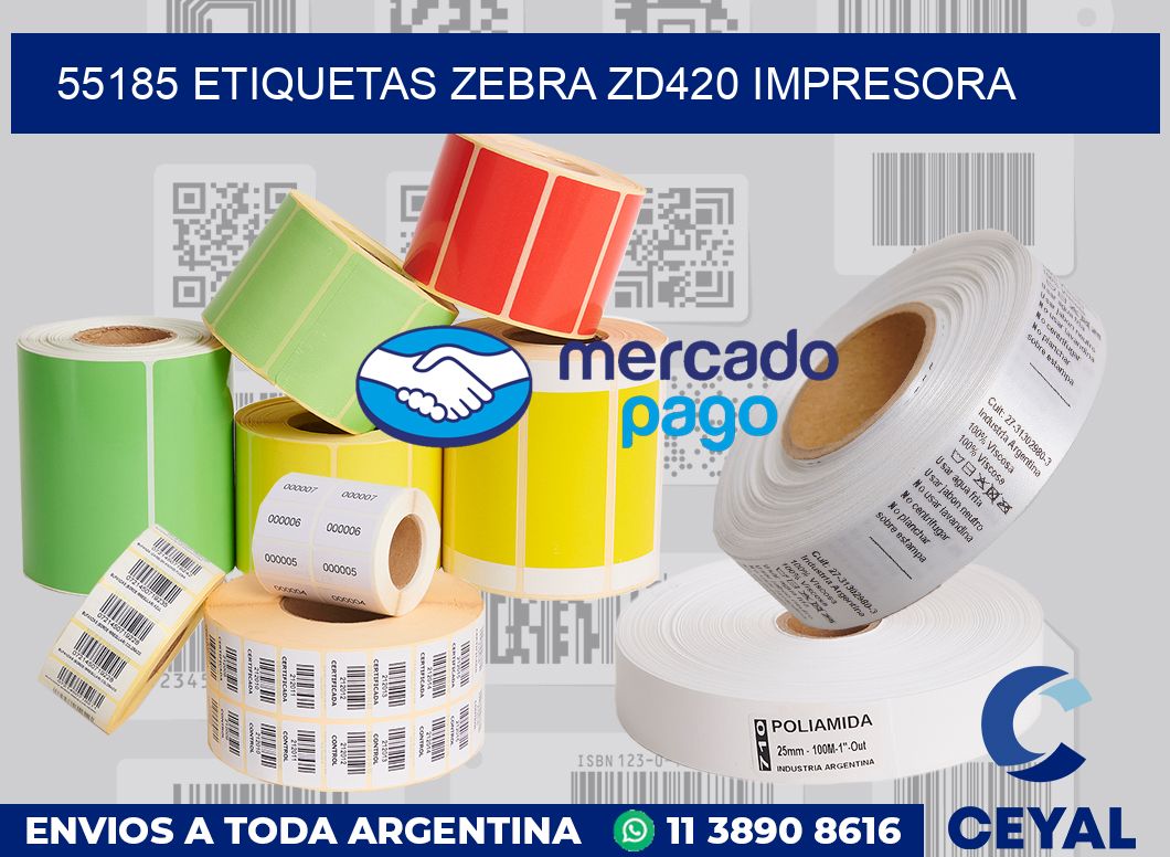 55185 etiquetas Zebra zd420 impresora