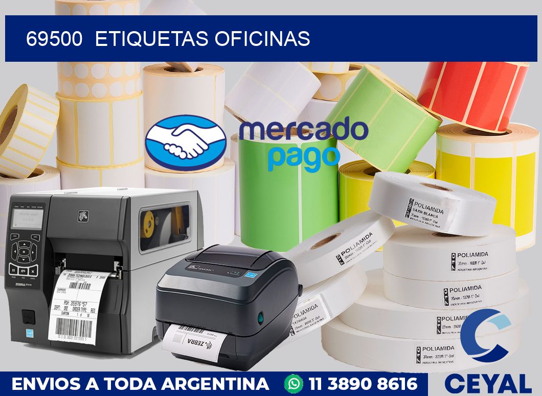 69500  Etiquetas oficinas