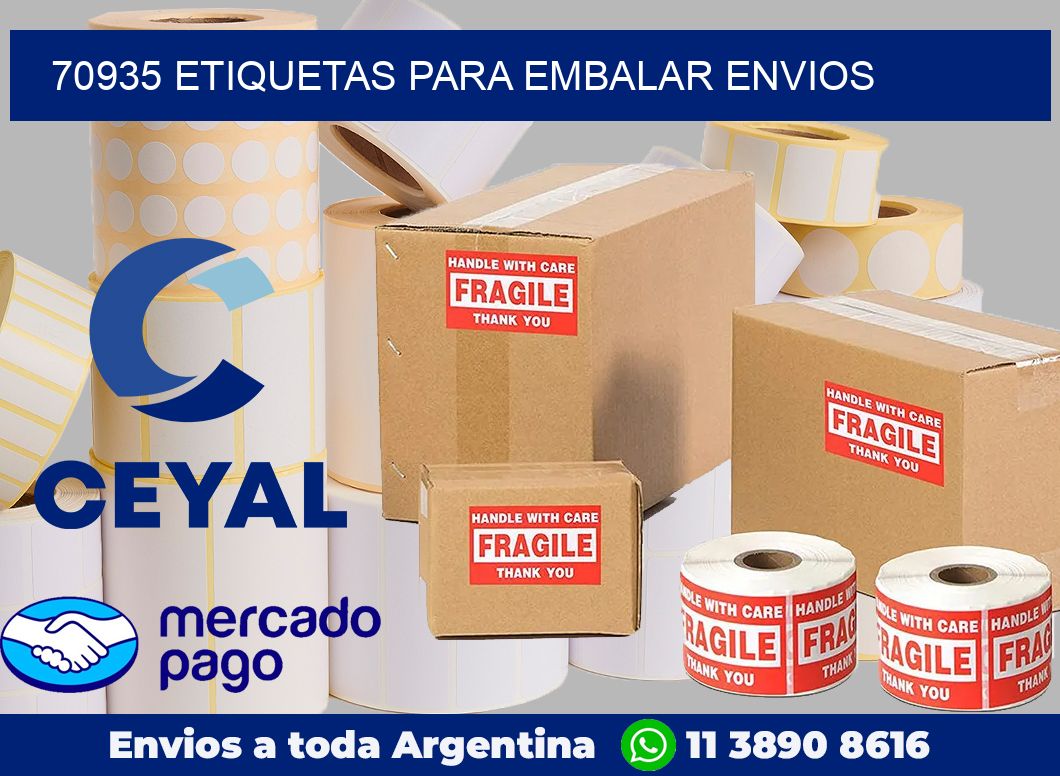 70935 Etiquetas para embalar envios