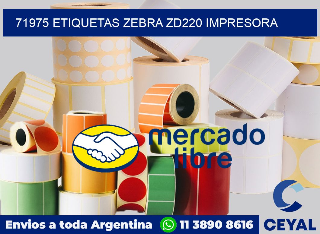 71975 etiquetas Zebra zd220 impresora