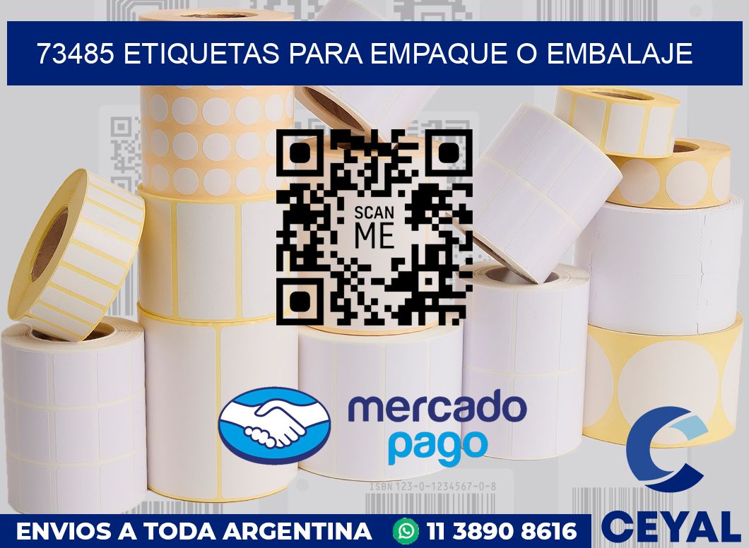 73485 etiquetas para empaque o embalaje