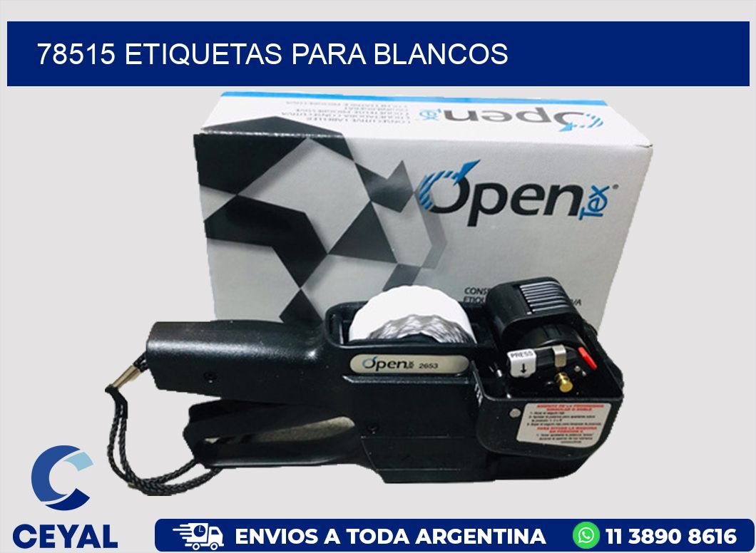 78515 Etiquetas para blancos