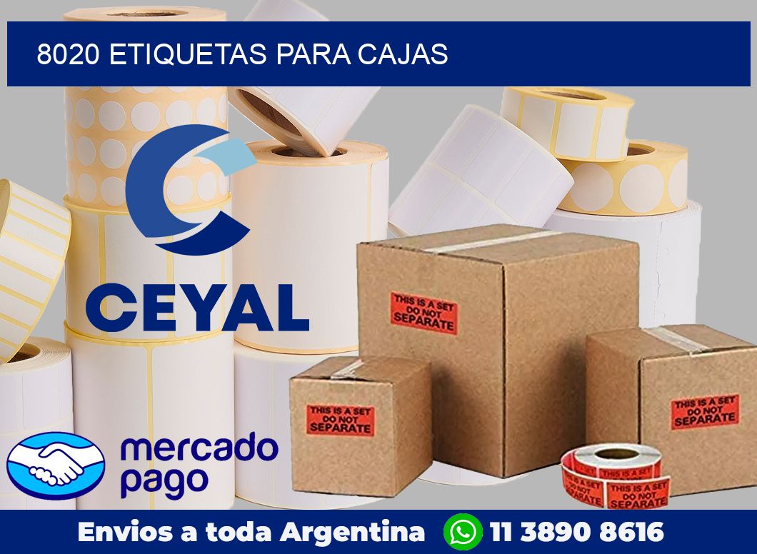 8020 etiquetas para cajas