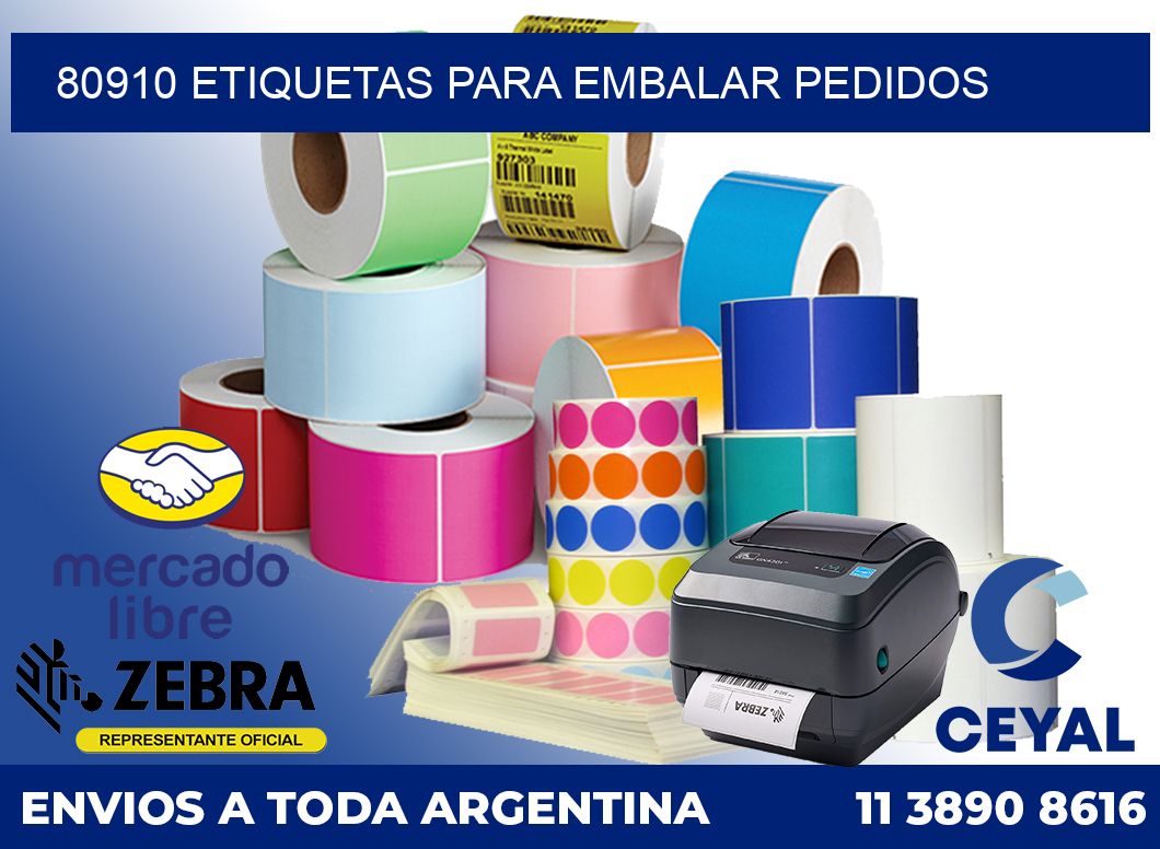 80910 Etiquetas para embalar pedidos