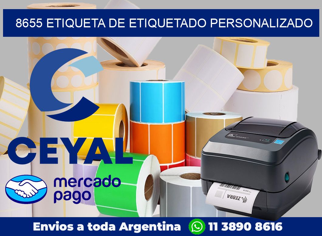 8655 Etiqueta de etiquetado personalizado