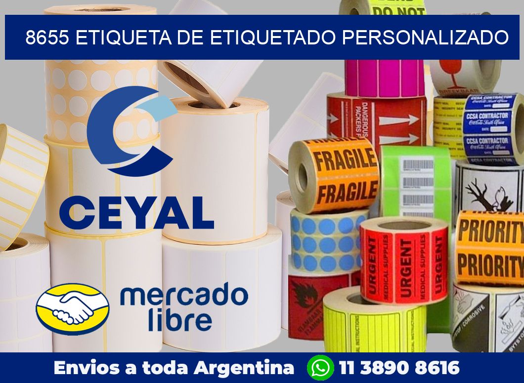 8655 Etiqueta de etiquetado personalizado